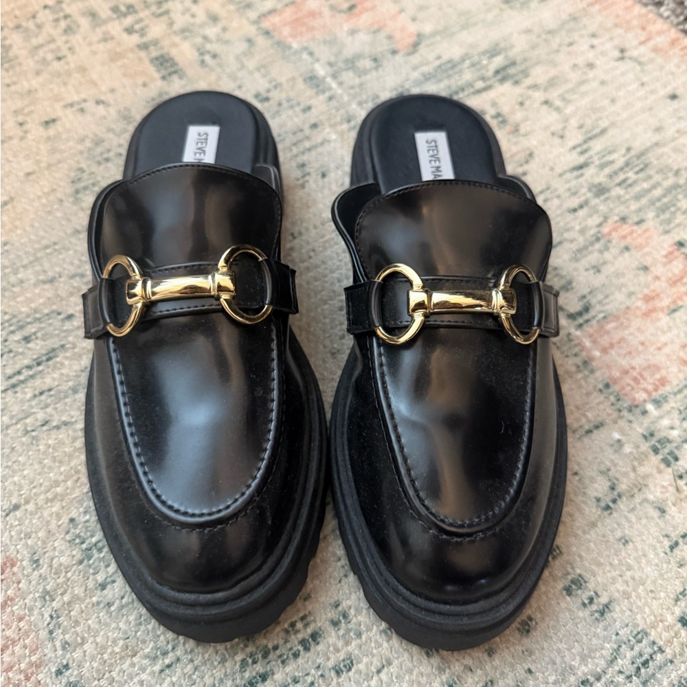 Steve Madden Black Loafers with Chunky Sole Never Worn